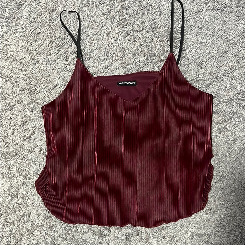 Wine Red Cami‎ Top Size Large